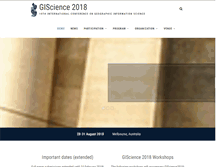 Tablet Screenshot of giscience.org